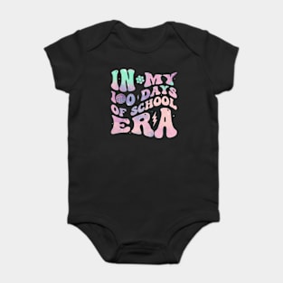 In My 100 Days Of School Era Teacher Kids 100 Days Of School Baby Bodysuit